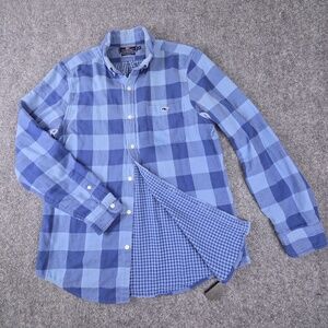 Vineyard Vines Swan Neck Tucker Buffalo Plaid Slim Fit Button-Down Shirt Mens M